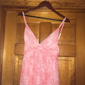 Pink and White Floral Maxi Dress WORN ONCE